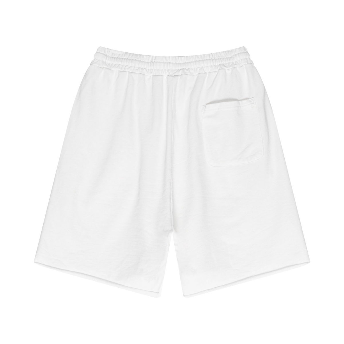 330GSM Unisex 100%Cotton Beefy Fabric Handcrafted Distressed Shorts Beige