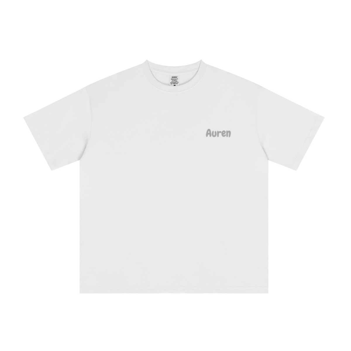235GSM Men's cool-touch Crew Neck T-shirt  White